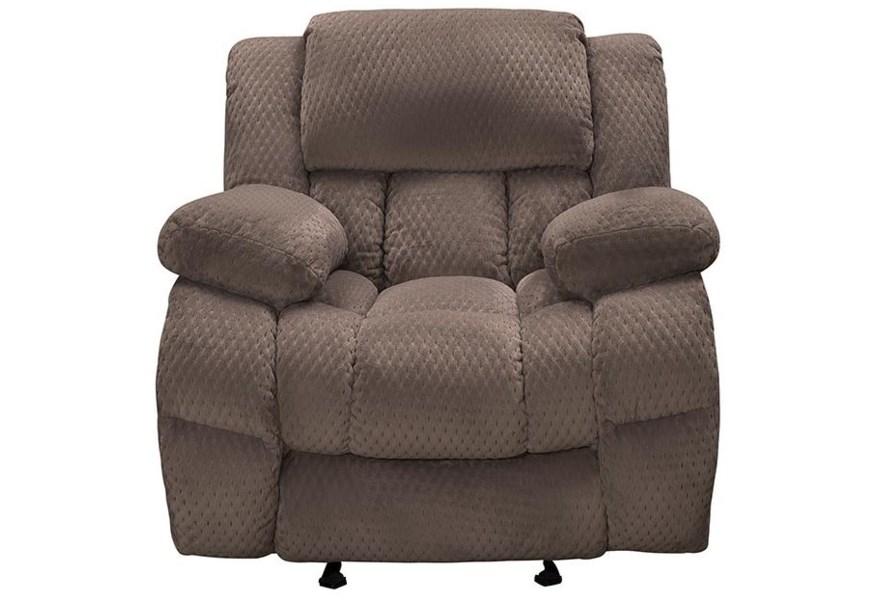 Dual Reclining Chocolate Sofa and Glider Recliner